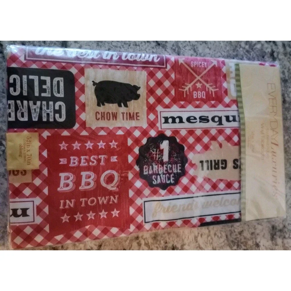 Barbeque Vinyl Tablecloth 52
